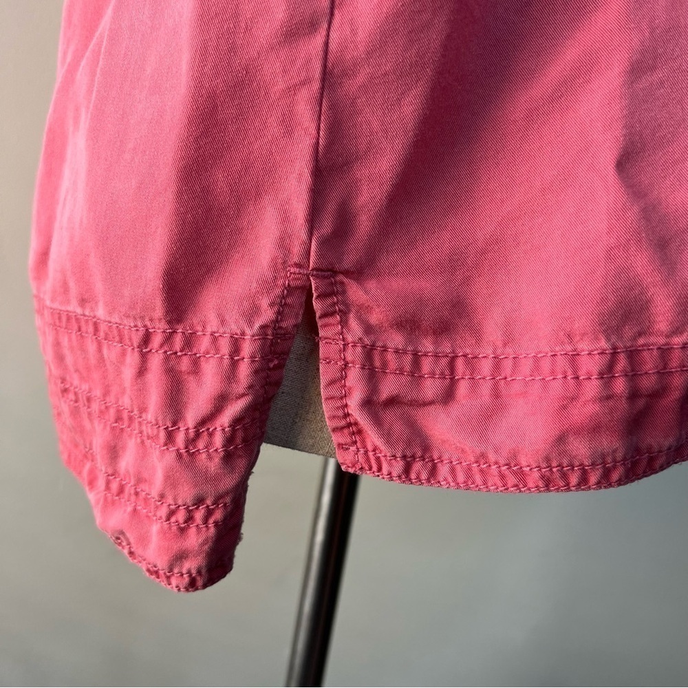 J. Jill pink tunic style lace up closer top long sleeve button cuff sz small SP - Picture 6 of 12